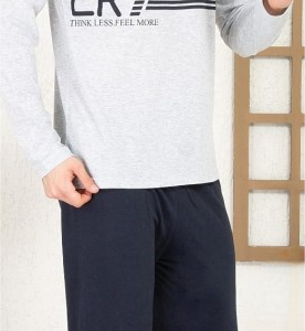 herren pyjama schlafanzug baumwolle lang 2 teiler set marineblau m r 89