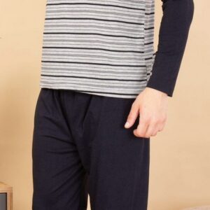 herren große größen pyjama schlafanzug baumwolle lang 2 teiler set r 61