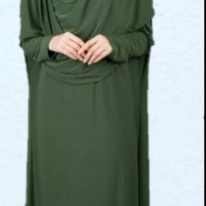 damen gebetskleid khaki 44 48 2.gr??e abaya muslim langer hijab tesett?r namaz elbisesi